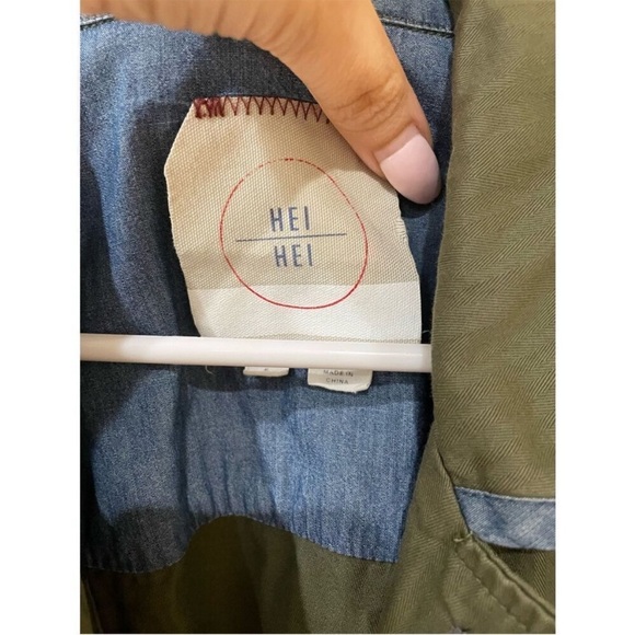 Anthropologie HEI HEI Utility Jacket Size Small - Picture 5 of 9